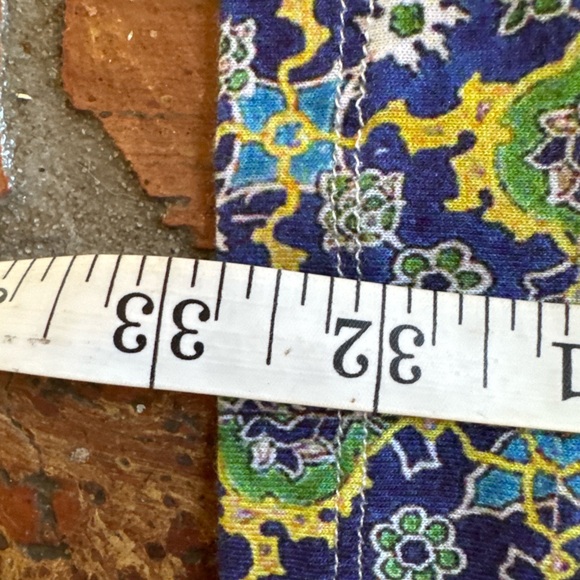 Johnny Was Boho Slip Dress Patchwork Floral Tile Print Pima Cotton Modal Size M - Picture 12 of 13